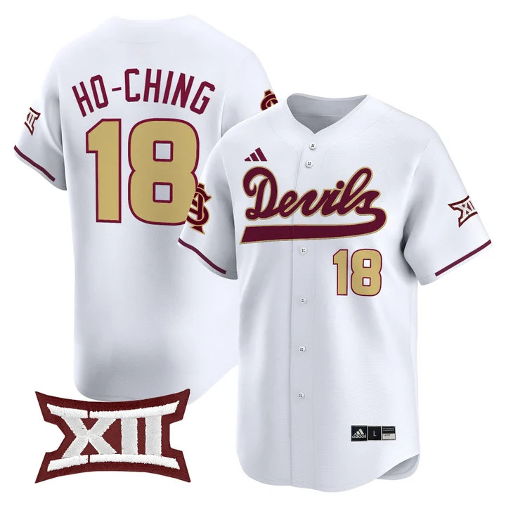 Men's size - Sun Devils Softball Vapor Premier Limited Jersey white 18 Tiare Ho-Ching