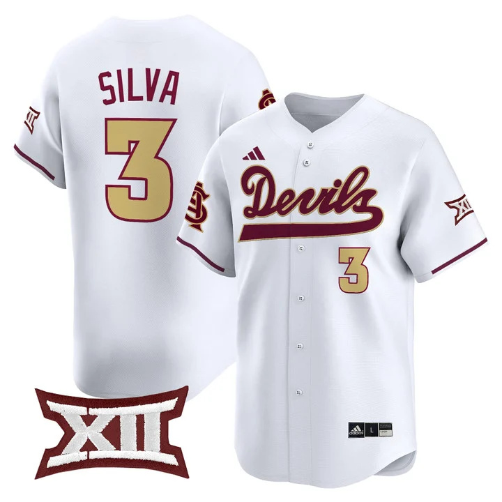 Men's size - Sun Devils Softball Vapor Premier Limited Jersey white 3 Aissa Silva