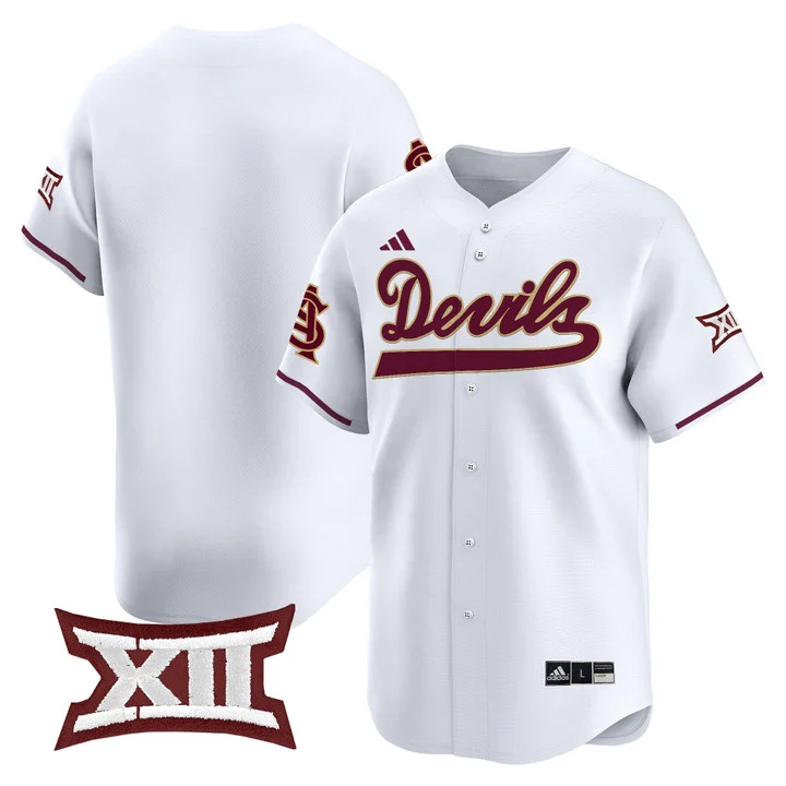 Men's size - Sun Devils Softball Vapor Premier Limited Jersey white blank