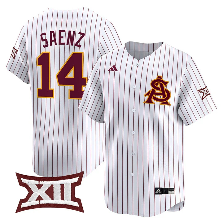 Men's size - Sun Devils Softball Vapor Premier Limited Jersey white2 14 Sydney Saenz