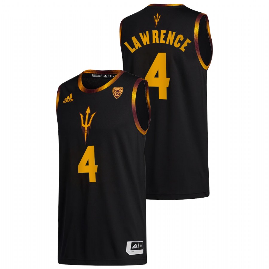 Men Arizona State Sun Devils Kimani Lawrence Jersey Black