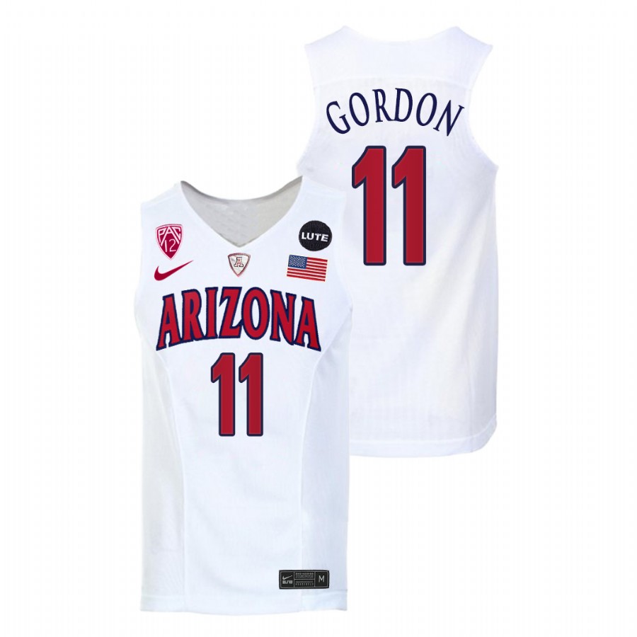 Men Arizona Wildcats Aaron Gordon NBA Alumni Jersey White