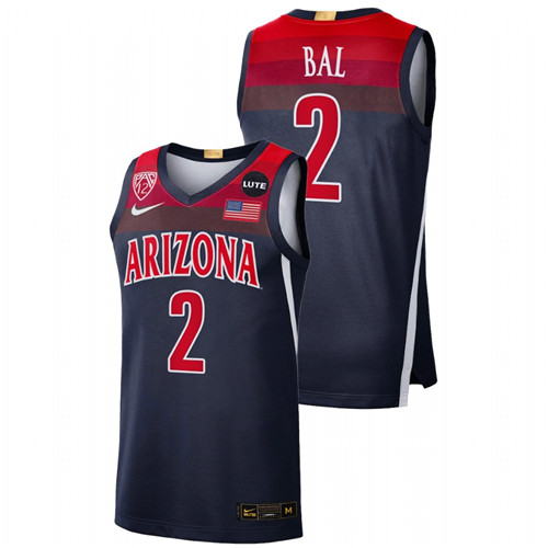 Men Arizona Wildcats Adama Bal 2021-22 College Basketball Jersey Navy