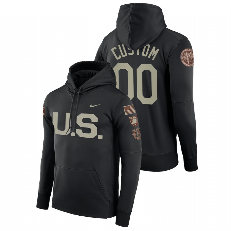 Men Army Black Knights Custom Black Rivalry U.S. Special Game Hoodie