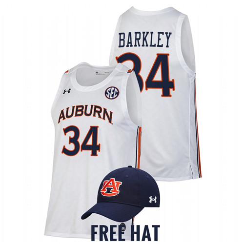 Men Auburn Tigers Charles Barkley Alumni Jersey White