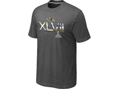 Men Baltimore Ravens 2012 Super Bowl XLVII On Our Way D.Grey T-Shirt