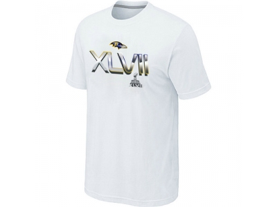Men Baltimore Ravens 2012 Super Bowl XLVII On Our Way White T-Shirt