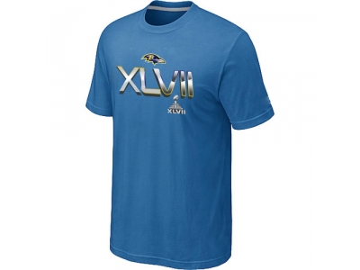 Men Baltimore Ravens 2012 Super Bowl XLVII On Our Way light Blue T-Shirt