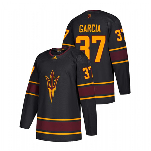 Men Black Arizona State Sun Devils Dominic Garcia Replica College Hockey Jersey