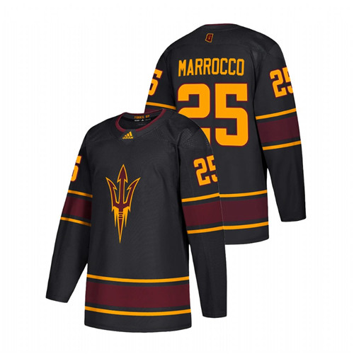 Men Black Arizona State Sun Devils P.J. Marrocco Replica College Hockey Jersey