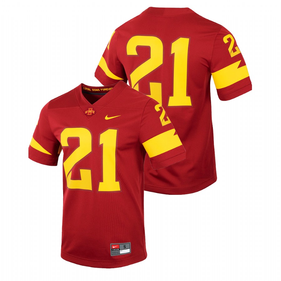 Men Cardinal Iowa State Cyclones College Football Untouchable Jersey