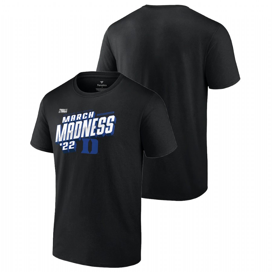 Men Duke Blue Devils 2022 NCAA March Madness Men's Basketball Tournament T-Shirt Black