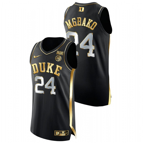 Men Duke Blue Devils Mackenzie Mgbako 2023 Golden Edition Jersey Black