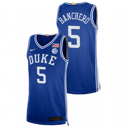Men Duke Blue Devils Paolo Banchero 2021-22 Authentic Jersey Royal