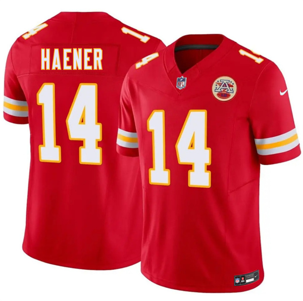 Mena??s Kansas City Chiefs #14 Jake Haener Red 2026 F.U.S.E. Vapor Untouchable Limited Football Stitched Jersey