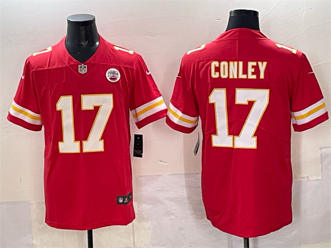 Mena??s Kansas City Chiefs #17 Chris Conley Red Vapor Untouchable Limited Football Stitched Jersey