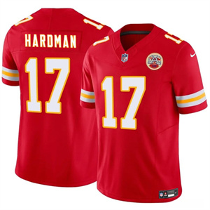 Mena??s Kansas City Chiefs #17 Mecole Hardman Red 2024 F.U.S.E. Vapor Untouchable Limited Stitched Football Jersey