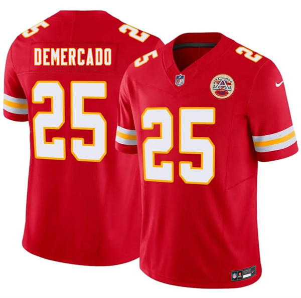 Mena??s Kansas City Chiefs #25 Emari Demercado Red 2026 F.U.S.E. Vapor Untouchable Limited Football Stitched Jersey