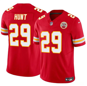 Mena??s Kansas City Chiefs #29 Kareem Hunt Red 2024 F.U.S.E Vapor Untouchable Limited Stitched Football Jersey
