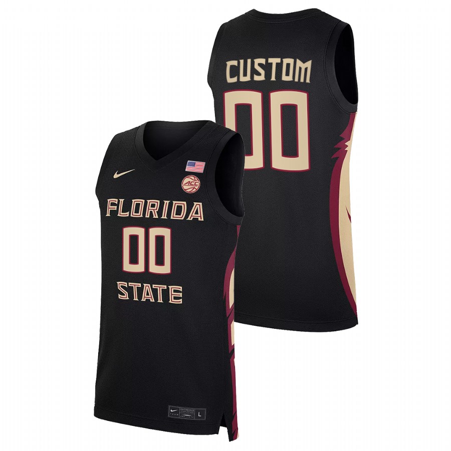 Men Florida State Seminoles Custom 2022 Jersey Black