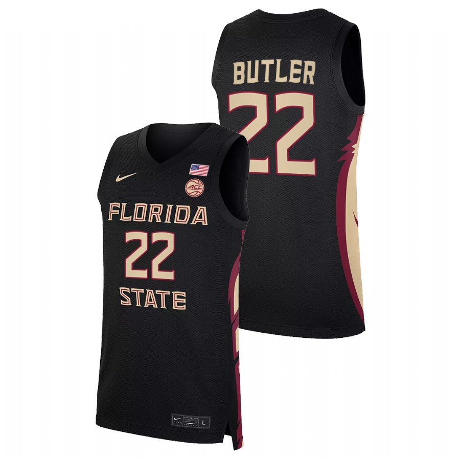 Men Florida State Seminoles John Butler 2022 Jersey Black