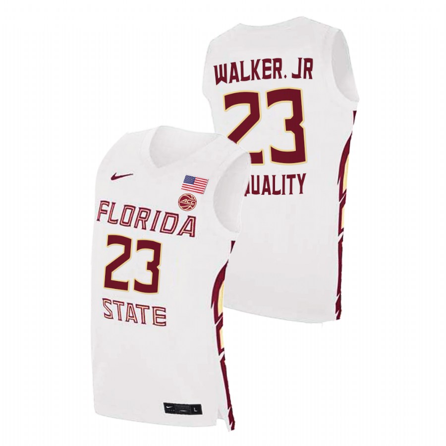 Men Florida State Seminoles M.J. Walker College Basketball Jersey White