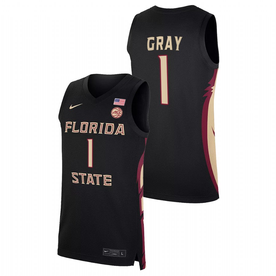 Men Florida State Seminoles RaiQuan Gray NBA Alumni Jersey Black
