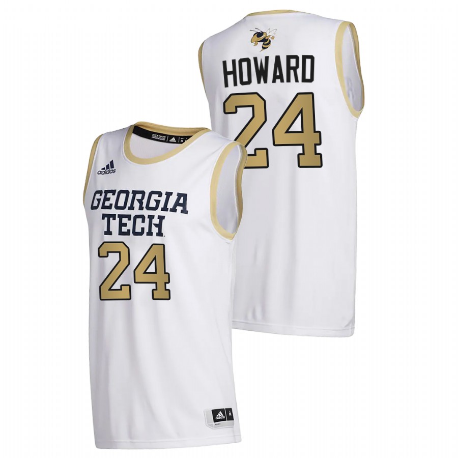 Men Georgia Tech Yellow Jackets Rodney Howard College Basketball 2020-21 Jersey White