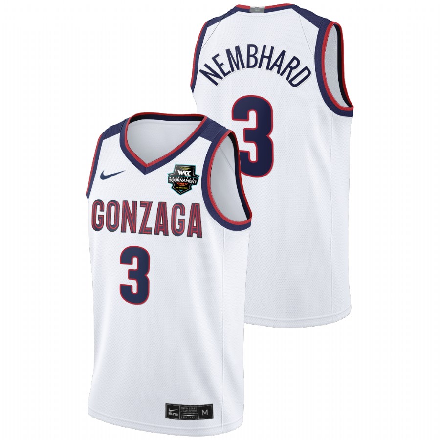 Men Gonzaga Bulldogs Andrew Nembhard Limited Jersey White