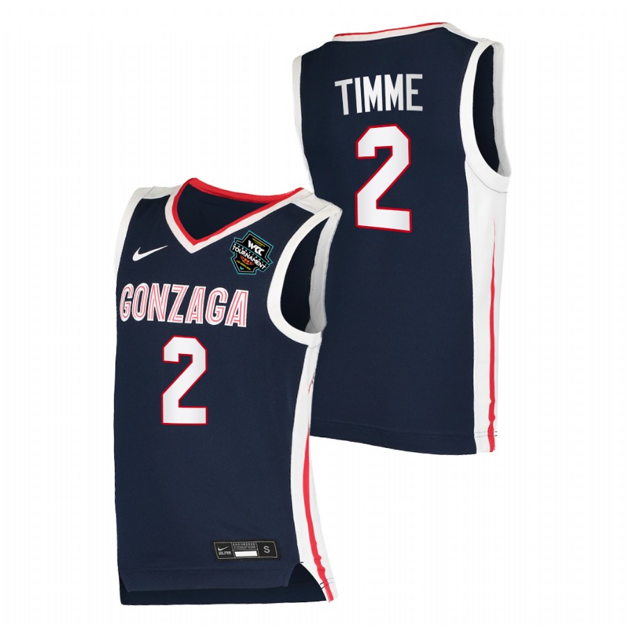 Men Gonzaga Bulldogs Drew Timme Elite Jersey Navy