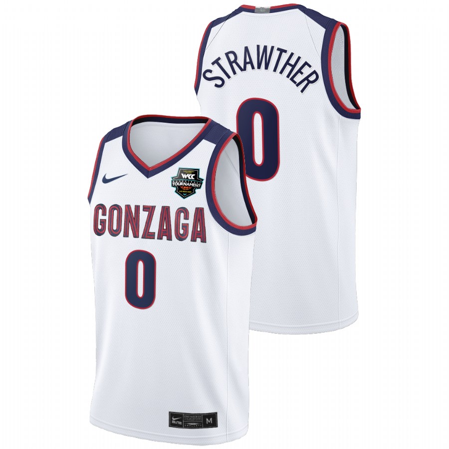 Men Gonzaga Bulldogs Julian Strawther Limited Jersey White