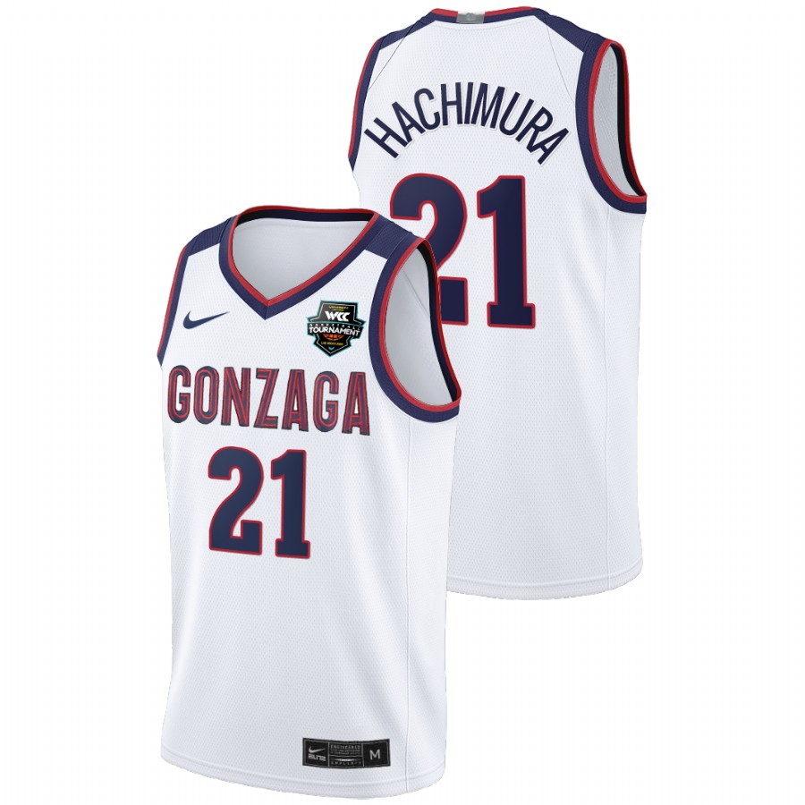 Men Gonzaga Bulldogs Rui Hachimura Limited Jersey White
