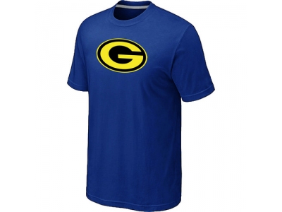 Men Green Bay Packers Neon Logo Charcoal Blue T-shirt