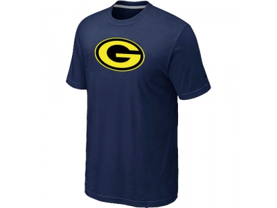 Men Green Bay Packers Neon Logo Charcoal D.Blue T-shirt