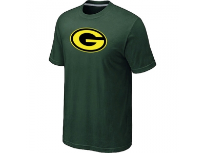 Men Green Bay Packers Neon Logo Charcoal D.Green T-shirt