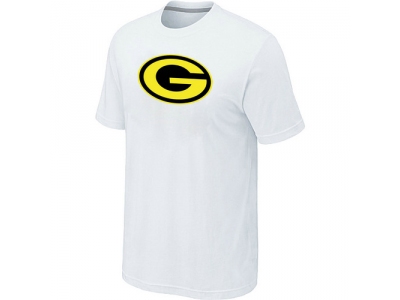 Men Green Bay Packers Neon Logo Charcoal White T-shirt
