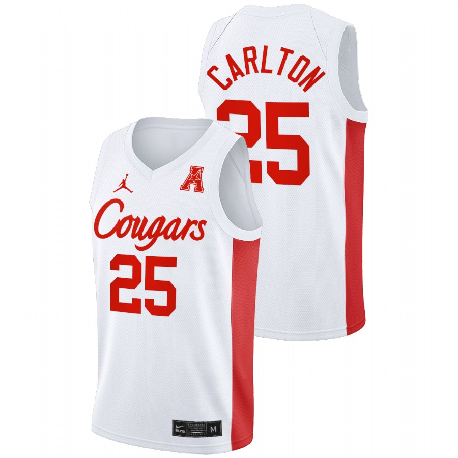Men Houston Cougars Josh Carlton 2022 Classic Jersey White