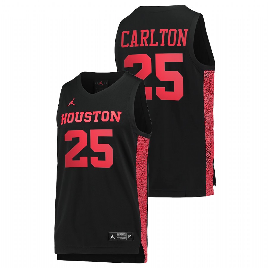 Men Houston Cougars Josh Carlton 2022 Jersey Black