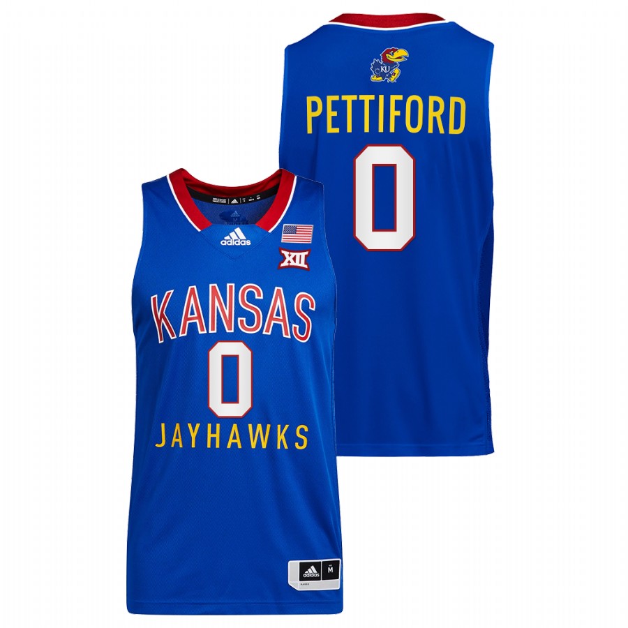 Men Kansas Jayhawks Bobby Pettiford Throwback Jersey Royal