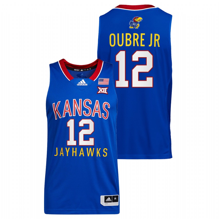 Men Kansas Jayhawks Kelly Oubre Jr. Throwback Jersey Royal