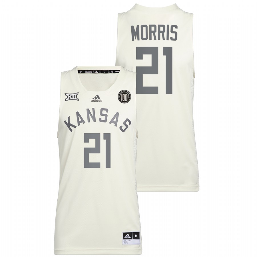 Men Kansas Jayhawks Markieff Morris Alumni Basketball Jersey White