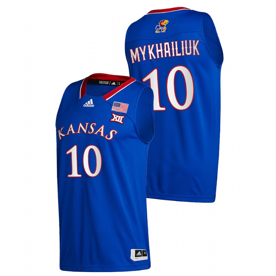 Men Kansas Jayhawks Sviatoslav Mykhailiuk Jersey Royal