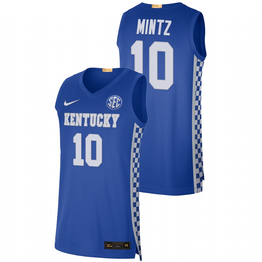Men Kentucky Wildcats Davion Mintz 2021-22 Authentic Jersey Royal