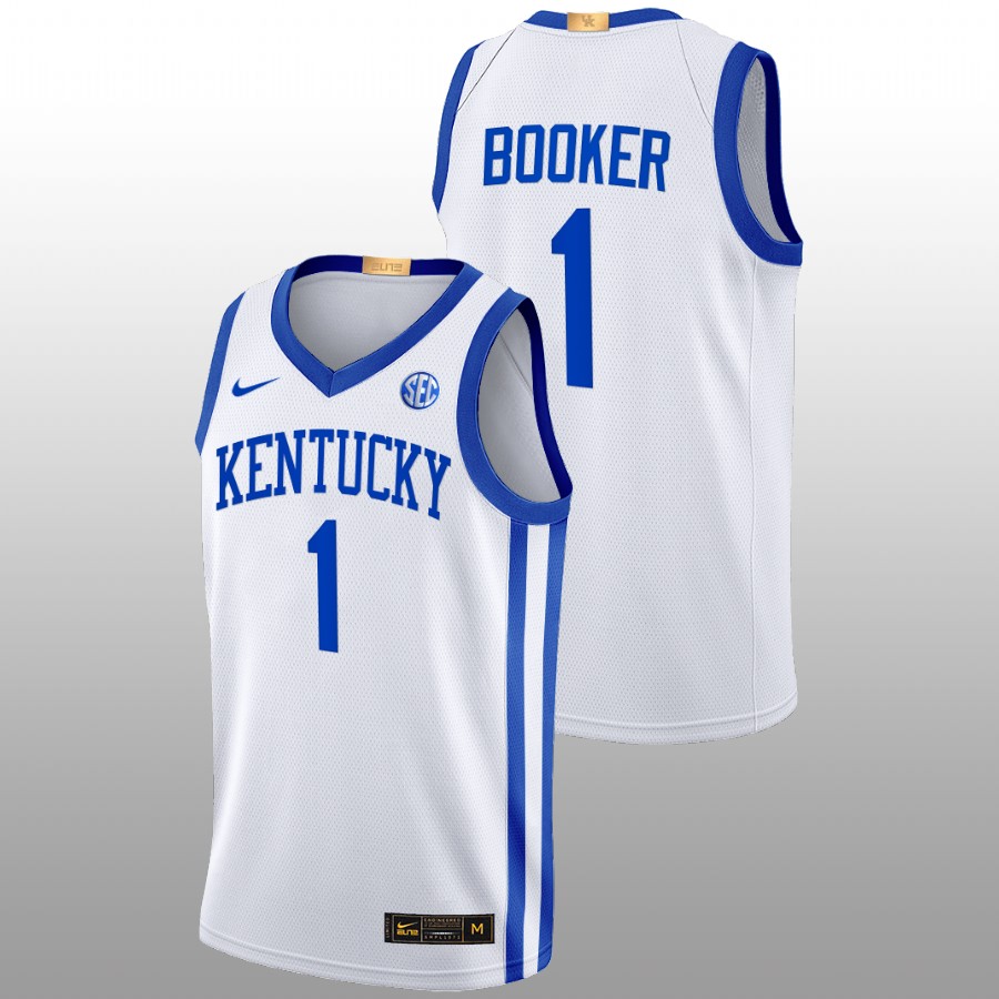 Men Kentucky Wildcats Devin Booker 2022-23 Alumni Basketball Jersey White