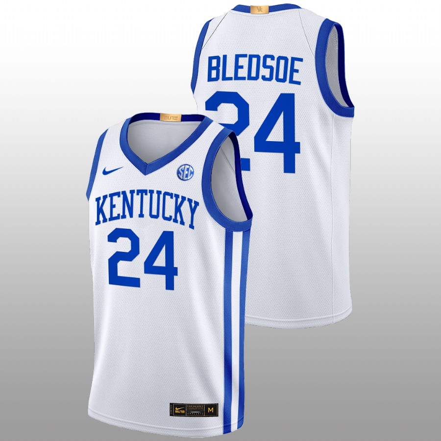 Men Kentucky Wildcats Eric Bledsoe 2022-23 Alumni Basketball Jersey White