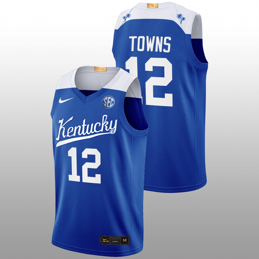 Men Kentucky Wildcats Karl-Anthony Towns Alumni Jersey Blue