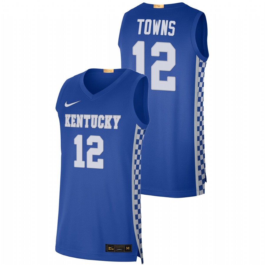 Men Kentucky Wildcats Karl-Anthony Towns Jersey Royal