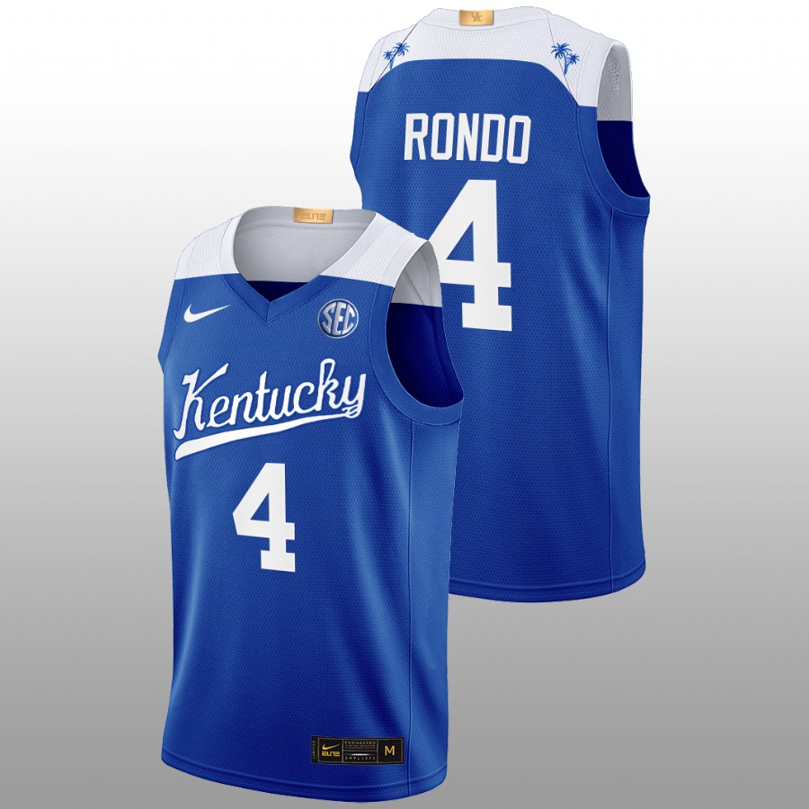 Men Kentucky Wildcats Rajon Rondo Alumni Jersey Blue