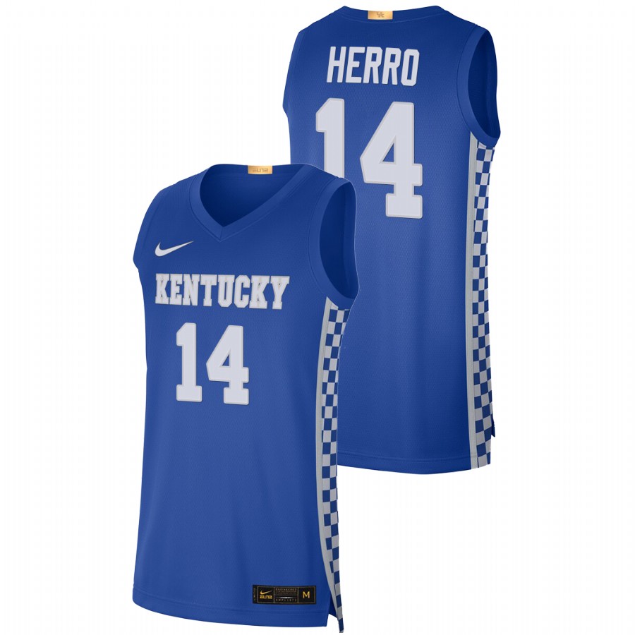 Men Kentucky Wildcats Tyler Herro Jersey Royal
