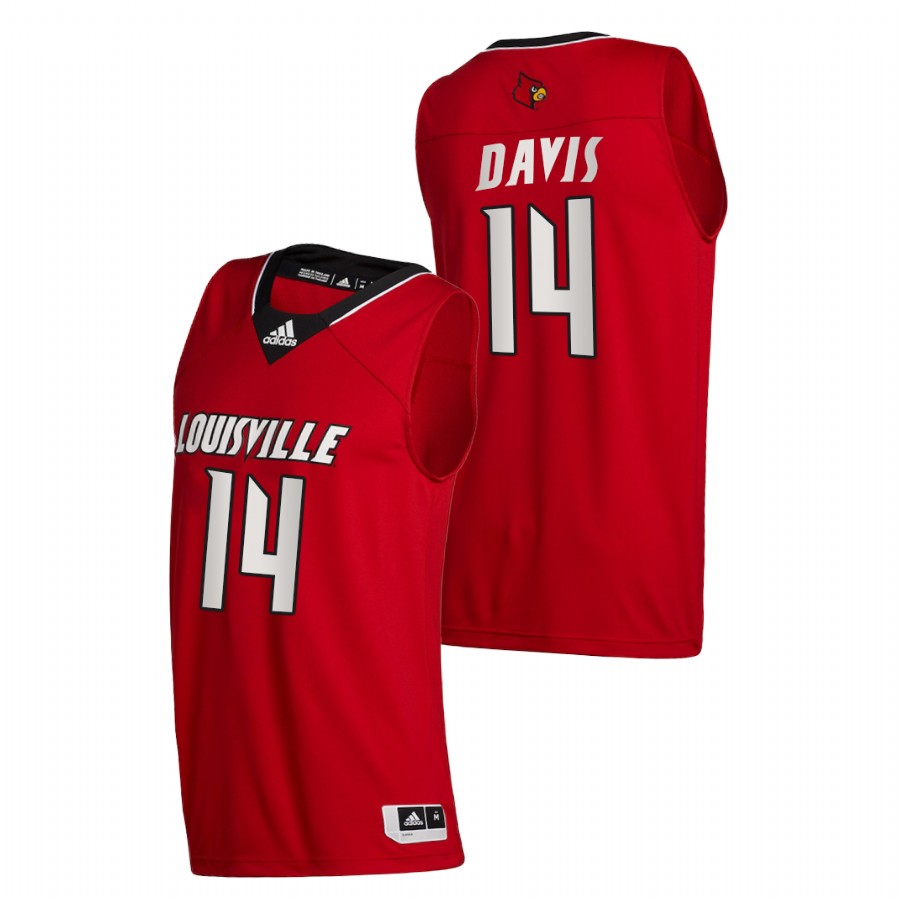 Men Louisville Cardinals Dre Davis College Basketball 2020-21 Swingman Jersey Red
